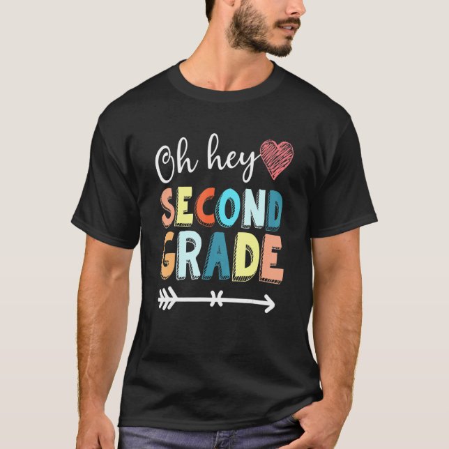 Camiseta De Volta À Escola Professora segundo Segundo (Frente)
