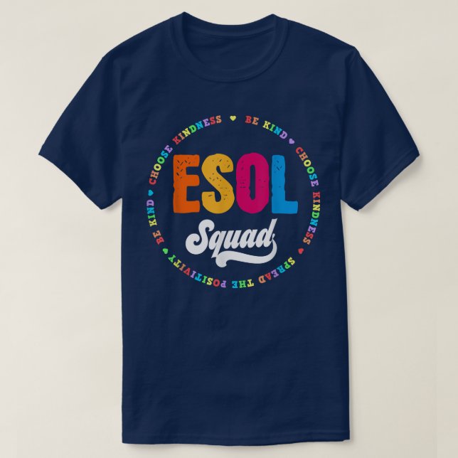 Camiseta De volta à escola Professores Alunos Esquadrão ESO (Frente do Design)