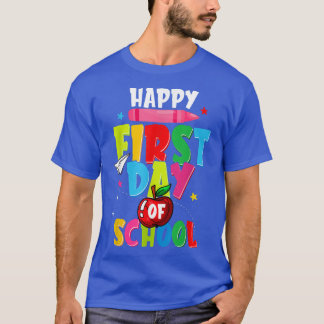 Camiseta De Volta À Escola Professores Criança Feliz Primei