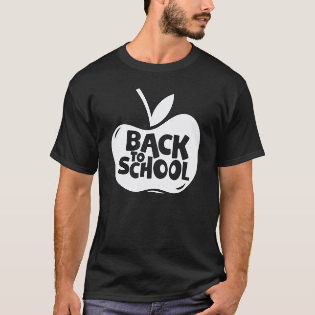 Camiseta De Volta à Escola Professores de Maçã Estudante Mu (Frente)