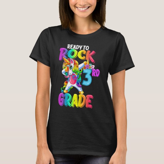 Camiseta De Volta À Escola Pronta Para Balançar Uni De Dabb (Frente)