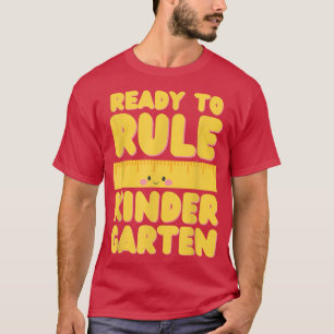 Camiseta De volta à escola pronta para governar o jardim de