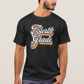 Camiseta De Volta à Escola Quarta Série Vintage 4ª Série Pr