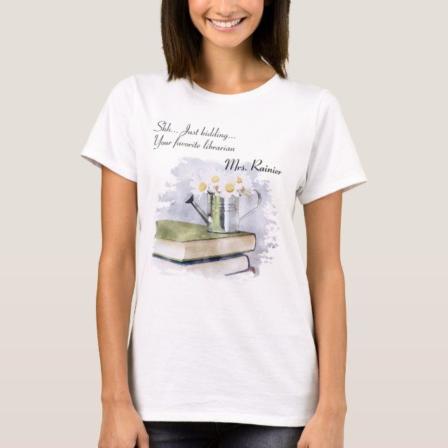 Camiseta De volta à escola seu divertimento de biblioteca f (Frente)