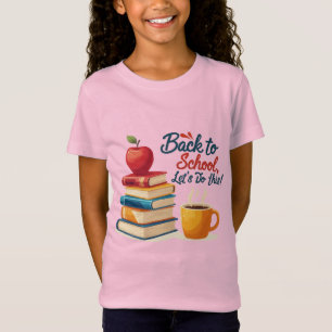 Camiseta "De Volta à Escola, Vamos Lá!" Citações Motivacion