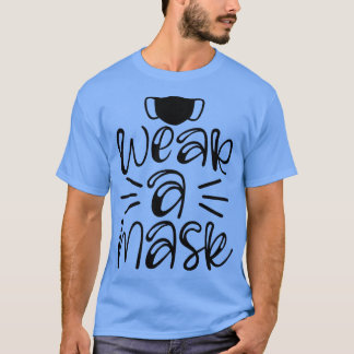 Camiseta De volta à escola - vestir uma máscara