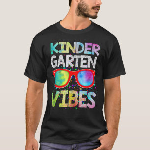 Camiseta De Volta à Escola Vibes de Jardim de Infância 1º