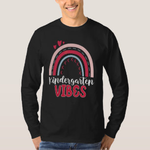 Camiseta De Volta à Escola Vibes de Jardim de Infância Alun