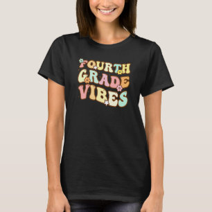 Camiseta De Volta à Escola Vibrações da Quarta Série Aluno