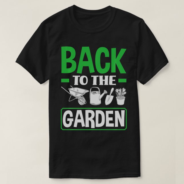 Camiseta De Volta À Fazenda De Jardinagem Engraçada No Jard (Frente do Design)