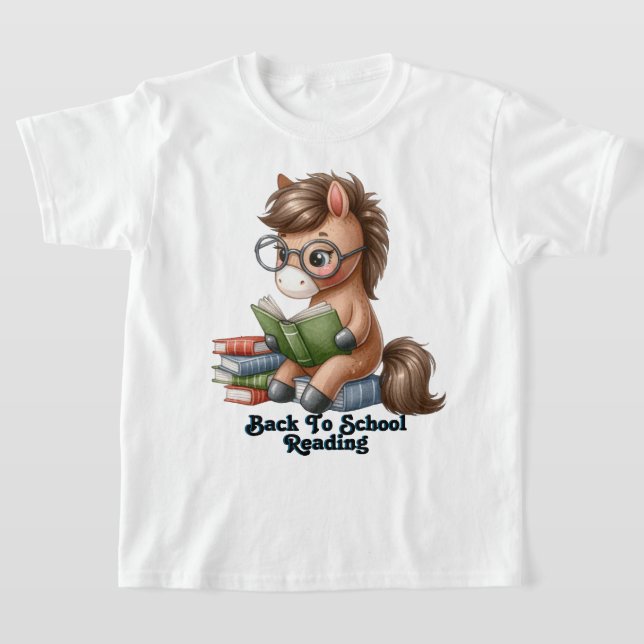 Camiseta De Volta À Leitura Escolar, Livros De Leitura De C (Postura )