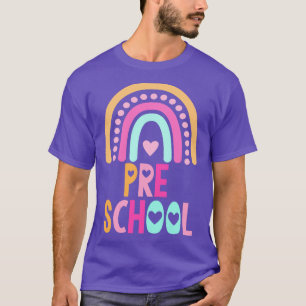 Camiseta De Volta À Pré-Escola Grau Rainbow Kids Women