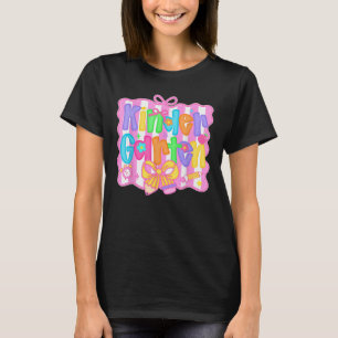 Camiseta De Volta À Professora Do Jardim De Arco De Coquete