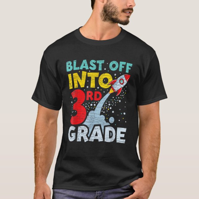 Camiseta De Volta À Terceira Grama Da Escola Despende-Se Em (Frente)