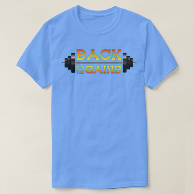 Camiseta De volta ao Ajustado de ginástica de arrecadação d (Frente do Design)