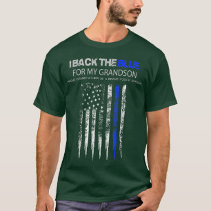 Camiseta De volta ao BlueGranddad apoia o neto policial