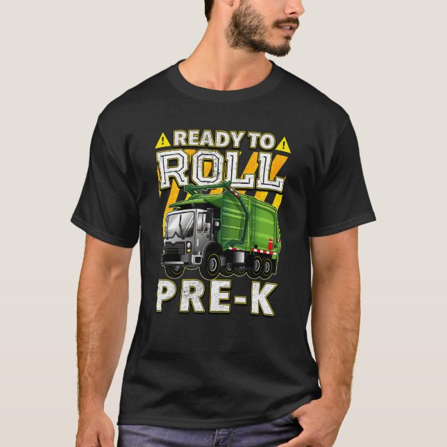 Camiseta De Volta Ao Caminhão De Lixo Escolar Pronto Para R (Frente)