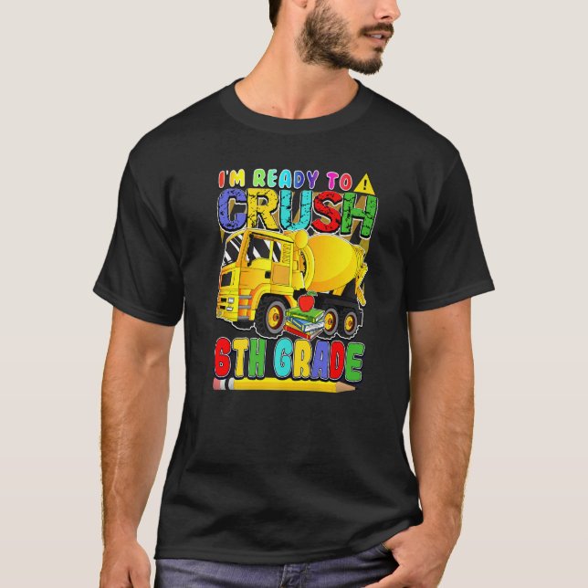 Camiseta De Volta Ao Caminhão-Mistor Preparado Para Esmagar (Frente)