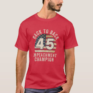 Camiseta de volta ao campeão do impeachment, de volta ao i