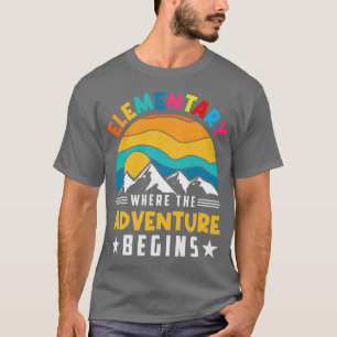 Camiseta De volta ao ensino básico onde a aventura começou