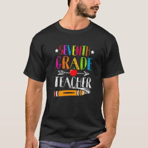 Camiseta De Volta Ao Ensino De Professores Alunos Do Sétimo