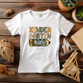 Camiseta De volta ao jardim de infância do Camo Boy T-Shirt