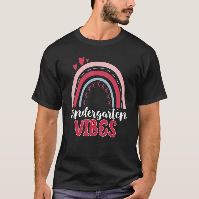 Camiseta De Volta Ao Jardim De Infância Vibes Professores D (Frente)
