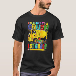 Camiseta De Volta Ao Misturador Escolar Caminhão Pronto Par