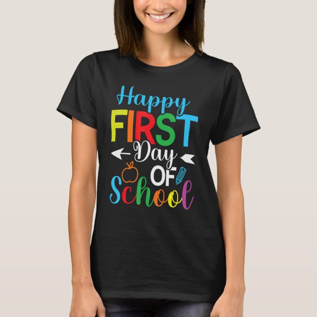 Camiseta De Volta Ao Primeiro Dia De Professores (Frente)