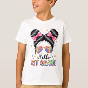 Camiseta De Volta Ao Professor De Arco De Coquetes Da Escol