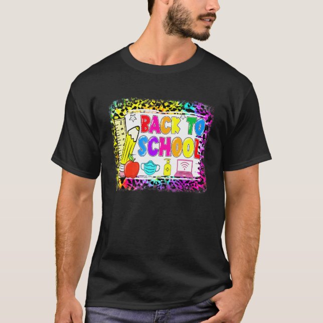 Camiseta De Volta Ao Professor Virtual Pandêmico Da Escola  (Frente)