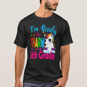 Camiseta De Volta Ao Unicórnio Escolar Pronto Para Charm 5