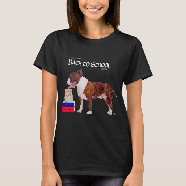 Camiseta de Volta às Aulas do Bull Terrier (Frente)