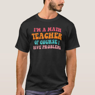 Camiseta De Volta às Aulas Matemática Professores de Ma