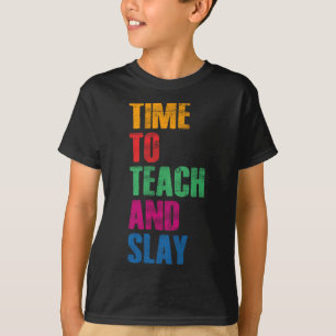 Camiseta De Volta às Aulas Professor Hora de Ensinar e Domi
