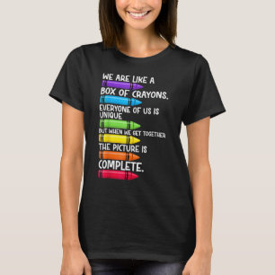 Camiseta De Volta às Aulas Professor Nós Somos Como Uma Cai