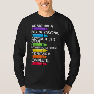Camiseta De Volta às Aulas Professor Nós Somos Como Uma Cai