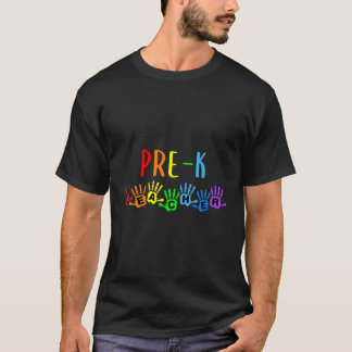 Camiseta De Volta Às Manchas De Professores Pré-K Na Escola