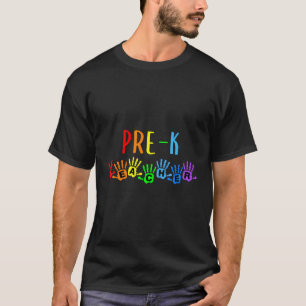 Camiseta De Volta Às Manchas De Professores Pré-K Na Escola