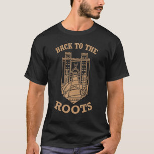 Camiseta De volta às Raízes do Iraque Bandeira Bagdade Iraq