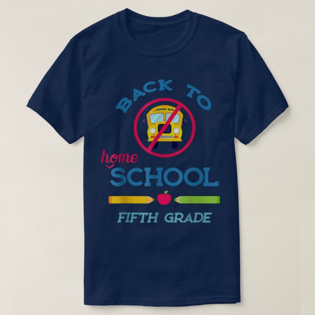 Camiseta De Volta Para A Escola Doméstica - Crianças Do Qui (Frente do Design)