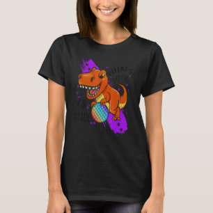 Camiseta De Volta Para A Escola Fidge De Ti Do Dinossauro R