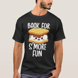 Camiseta De Volta Para Diversão Smore Marshmallow Fogueira