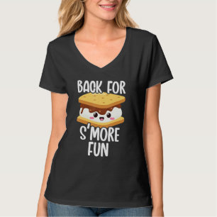 Camiseta De Volta Para Diversão Smore Marshmallow Fogueira