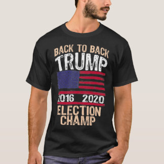 Camiseta De Volta Para Trás Da Eleição Champ Trump 2020 Ree
