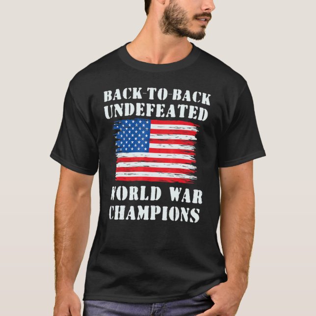 Camiseta De Volta Para Trás De Campeões Da Guerra Mundial I (Frente)
