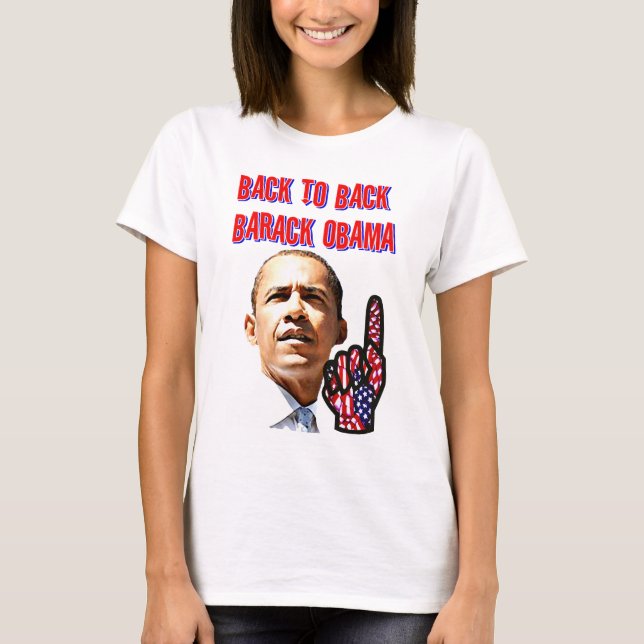 Camiseta De Volta Para Trás, Presidente Barack Obama_ (Frente)