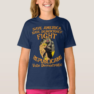 CAMISETA DE VOTAÇÃO DO PARTIDO DEMOCRATA ZL X1 KP