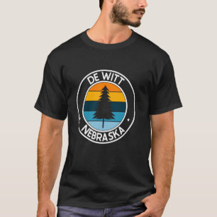 Camiseta De Witt Nebraska NE USA City Pride Retro Sunset