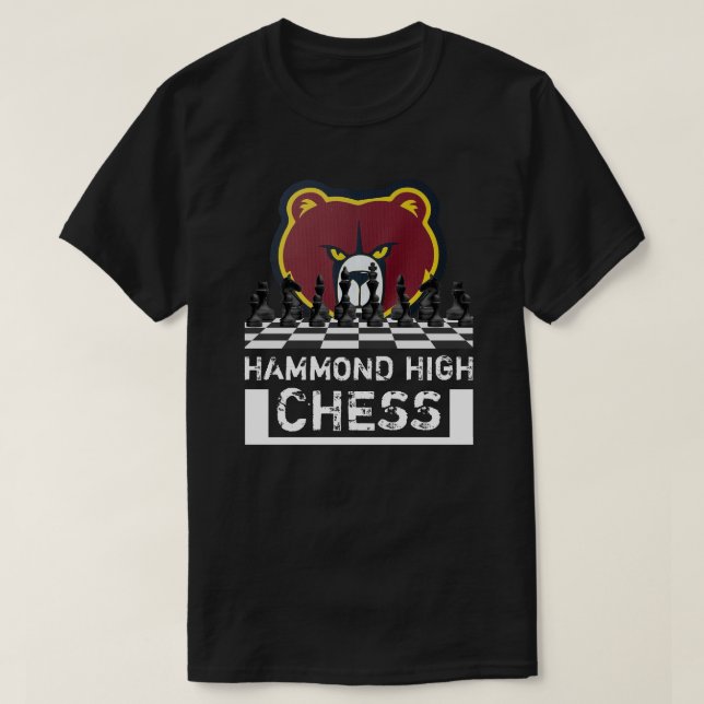 Camiseta de Xadrez do HAMMOND HIGH (Frente do Design)